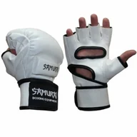 Rękawice bokserskie - RĘKAWICE MMA PRO SAMURAJ r.XL PU WHITE - miniaturka - grafika 1