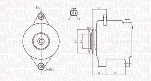 Alternator Magneti Marelli 063731615010 - Alternatory - miniaturka - grafika 1