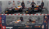 Samochody i pojazdy dla dzieci - ZESTAW Red Bull F1 TYLKO Verstappen 2021-2023 RB19 RB18 RB16B  BBurago 1:43 - miniaturka - grafika 1