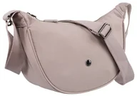 Torebki damskie - Modna fioletowa torebka damska na ramię PETERSON mała funkcjonalna listonoszka z szerokim paskiem kieszonki na suwak - miniaturka - grafika 1