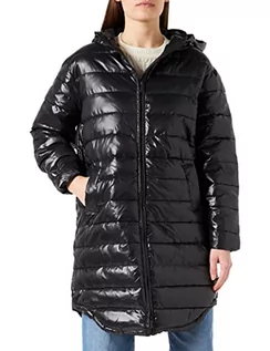 Płaszcze damskie - ONLY Damski płaszcz pikowany Onlmelody Quilted Coat Shiny OTW, czarny, S - grafika 1