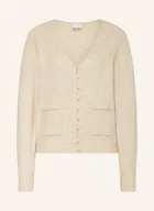 Swetry damskie - Ichi Kardigan Ihbanise beige - miniaturka - grafika 1