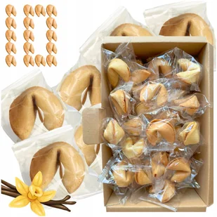 Ciasteczka z Wróżbą Dziękuję Za Przybycie dla Gości na ŚLUB URODZINY 10 szt - Pieczywo chrupkie - miniaturka - grafika 1