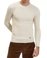 Swetry męskie - Gianni Lupo GL33398-F22 sweter męski, beżowy, 4XL, beżowy, S-4XL - miniaturka - grafika 1