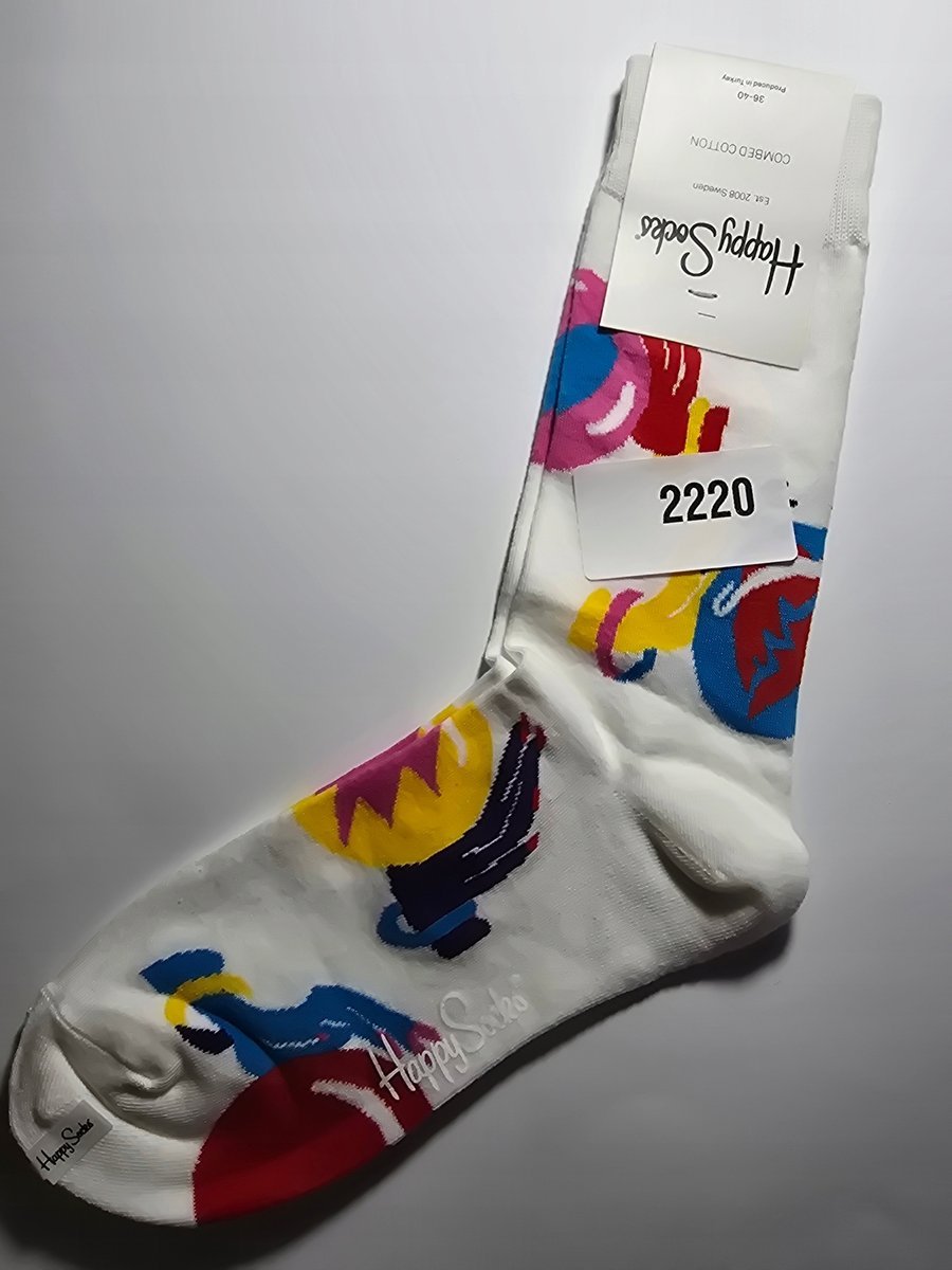 Kolorowe skarpety Happy Socks unisex rozmiar 36-40 (2220)
