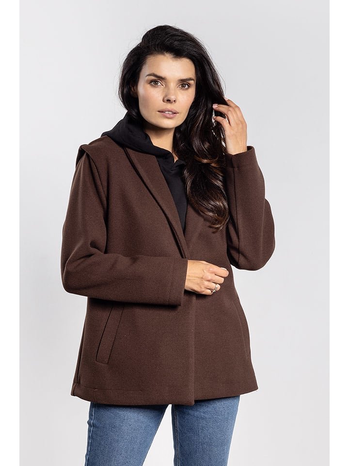 Awama Kurtka przejściowa w kolorze brązowym