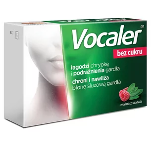 AFLOFARM Vocaler bez cukru x 12 pastylek do ssania |  OD 199 PLN! - Leki dla diabetyków - miniaturka - grafika 1