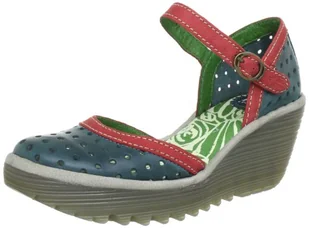 FLY London Ying Perf. 500280 czółenka damskie, turkusowy - Turkus Petrol Red Light Grey 011-35 EU - Czółenka - miniaturka - grafika 1