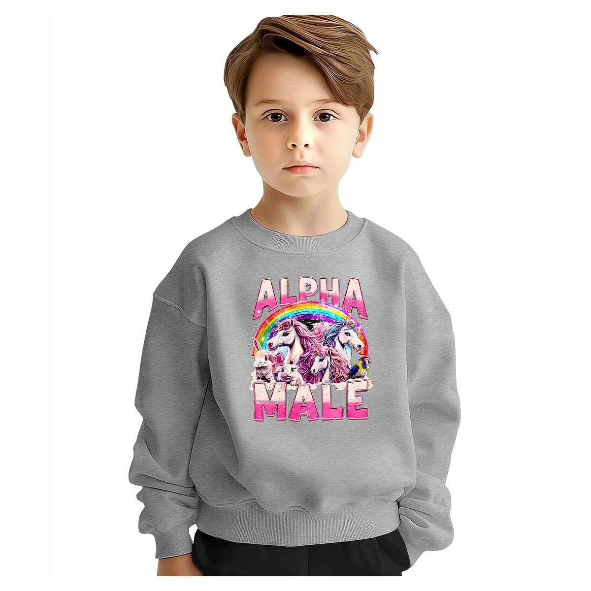 BLUZA DZIECIĘCA SAMIEC ALFA JEDNOROŻEC 104 DLA CHŁOPCA DZIEWCZYNKI