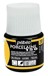 Farba Pebeo Porcelaine 150 - 201  Chalkboard Black - Farby i media malarskie - miniaturka - grafika 1