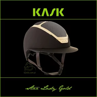 Kask Sport Kask Star Lady Gold - KASK - brązowy - roz. 55-56 - Kaski do jazdy konnej - miniaturka - grafika 1