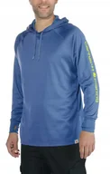 Bluzy męskie - CARHARTT BLUZA MĘSKA NIEBIESKA Z KAPTUREM S JHR - miniaturka - grafika 1
