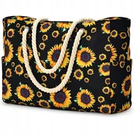 Torebki damskie - Oscaurt torba plażowa poliester czarny - miniaturka - grafika 1