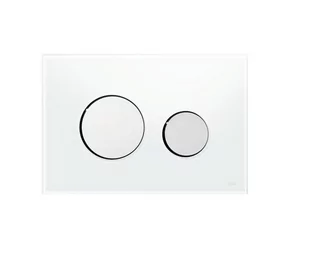 TECE Przycisk spłukujący ze szkła do WC loop 9240660 szkło białe, przyciski - Przyciski spłukujące - miniaturka - grafika 1
