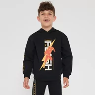 Swetry dla chłopców - Sinsay - Bluza Flash - Czarny - miniaturka - grafika 1