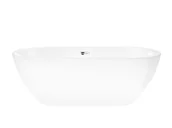 Wanny - Wanna wolnostojąca Corsan E042 Reno 160 cm z wykończeniem chrom - miniaturka - grafika 1