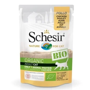 Schesir BIO 16 x 85 g Kurczak - Mokra karma dla kotów - miniaturka - grafika 1