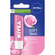 Balsamy do ust - Nivea balsam PIELĘGNACYJNA SOFT ROSE 4,8g - miniaturka - grafika 1