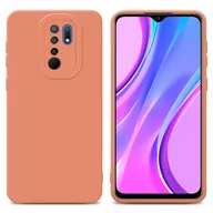 Etui i futerały do telefonów - Pokrowiec Cadorabo do Xiaomi RedMi 9 z pomarańczowym silikonowym etui TPU na telefon komórkowy - miniaturka - grafika 1