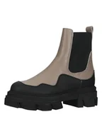 Botki damskie - Steve Madden Skórzane sztyblety w kolorze brązowo-czarnym - miniaturka - grafika 1