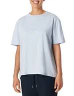 Koszulki i topy damskie - Schiesser Damski T-Shirt Top Piżamowy, Jasnoniebieski, 48, Jasnoniebieski, 48 - miniaturka - grafika 1