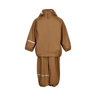 Spodnie i spodenki dla chłopców - Celavi Unisex dziecięcy Basic Recycle Pu Rainwear Set, Rubber, 120 - miniaturka - grafika 1
