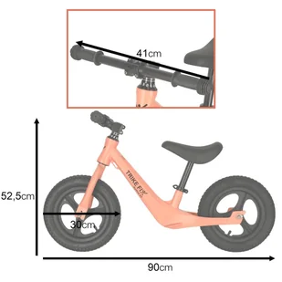 Rowerek biegowy Trike Fix Active X2 pomarańczowy - Rowerki biegowe - miniaturka - grafika 7