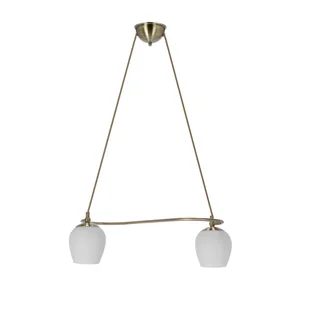 Dwupunktowa, patynowa lampa wisząca 32-07360 z serii SERANO - Lampy sufitowe - miniaturka - grafika 1