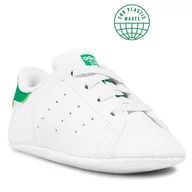 Buty dla chłopców - Adidas Buty Stan Smith Crib FY7890 Ftwwht/Ftwwht/Ftwwht - miniaturka - grafika 1