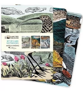 Angela Harding Set of 3 MIDI Notebooks - Wildlife - Pozostałe książki - miniaturka - grafika 1