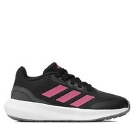 Buty dla dziewczynek - Buty do biegania adidas RunFalcon 3 Sport Running Lace Shoes HP5838 Czarny - miniaturka - grafika 1