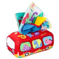 Maty piankowe - Różnorodnych materiałów pudełko na chusteczki - czerwone - miniaturka - grafika 1