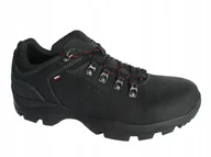 Buty trekkingowe męskie - Wojas 9377-91 Buty Trekking czarne skóra 41 - miniaturka - grafika 1