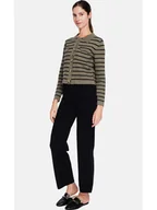 Spodnie damskie - ASSUILI Spodnie materiałowe w kolorze czarnym - miniaturka - grafika 1