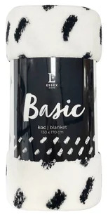 Koc dziecięcy Basic 130x170 biały wzory - Koce - miniaturka - grafika 1