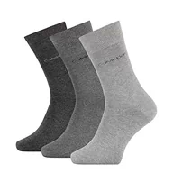 Skarpetki damskie - Calvin Klein Męskie skarpety Classic Casual (3 sztuki), Granatowy, ciemnoszary, melanż, rozmiar uniwersalny - miniaturka - grafika 1