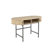 Biurka - Biurko B-51 Halmar Naturalny, Czarny - miniaturka - grafika 1