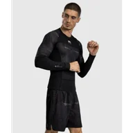 Kimona, stroje i obuwie - Venum Rashguard Długi Rękaw G-Fit Air Deep Black/Desert Sand - miniaturka - grafika 1