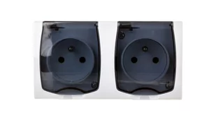 Ospel MADERA GNIAZDO Podwójne z uziemieniem GNH-2NZ/00/D - Gniazdka elektryczne - miniaturka - grafika 1