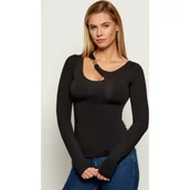 Bluzki damskie - GUESS Bluzka ELEANOR | Slim Fit - miniaturka - grafika 1