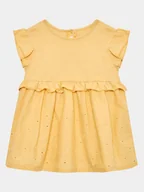 Sukienki i spódniczki dla dziewczynek - United Colors Of Benetton Sukienka codzienna 47YZAV00B Żółty Regular Fit - miniaturka - grafika 1
