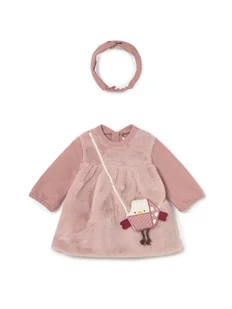 Mayoral Sukienka codzienna 2823 Różowy Regular Fit - Sukienki i spódniczki dla dziewczynek - miniaturka - grafika 1