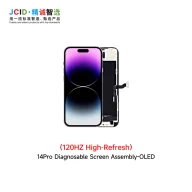 Części serwisowe do telefonów - JCID Wyświetlacz + dotyk do Apple iPhone 14 Pro Programowalny bez komunikatu SOFT OLED - miniaturka - grafika 1