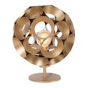 Lampy stojące - Stołowa Lampka Metalowa Hannelore 10523/01/02 Lucide Kula Złota - miniaturka - grafika 1