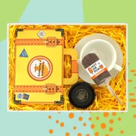 Zaparzacze i kawiarki - Zestaw prezentowy na wyjątkową okazję TRAVEL TeaBox. Zestaw 14 herbat różnego rodzaju i smaku 14x 5/8g z zaparzaczem i cukrem trzcinowym, klasyczna .. - miniaturka - grafika 1