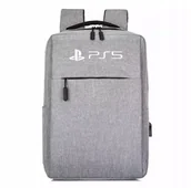 Gadżety dla graczy - Torba Plecak Na Konsole PS5 i PS4 Z USB kolor Szary - miniaturka - grafika 1