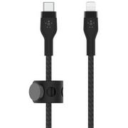 Kable USB - Belkin Kabel USB Typ-C Lightning Braided Silicone 3m Czarny CAA011BT3MBK - miniaturka - grafika 1