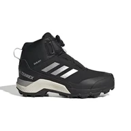 Buty trekkingowe damskie - Buty zimowe chłopięce adidas TERREX WINTER MID czarne FU7272-37 1/3 - miniaturka - grafika 1