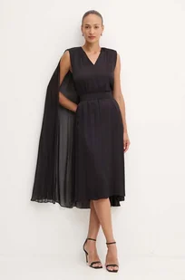 Karl Lagerfeld sukienka kolor czarny mini rozkloszowana 245W1300 - Sukienki - miniaturka - grafika 1