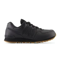Buty dla dziewczynek - Buty New Balance Jr GC574NBB czarne - miniaturka - grafika 1